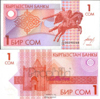 Kirgisistan Pick.Nr: 4 Bankfrisch 1993 1 Som - Kyrgyzstan