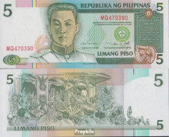 Philippinen Pick-Nr: 180 Bankfrisch 1995 5 Piso - Philippinen