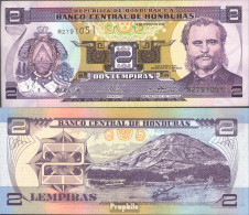 Honduras Pick-Nr: 80A D Bankfrisch 2003 2 Lempiras - Honduras