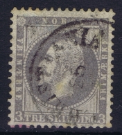 Norway:  Mi  3 Obl./Gestempelt/used  1856 - Gebraucht