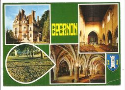 EPERNON - Blason - Chateau Des Tourelles - Intérieur église - Promenade De Diane - Pressoirs - (Combier, Macon) - Epernon