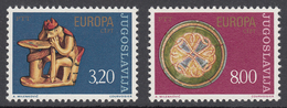 Yugoslavia 1976 Europa CEPT Art Ceramic Handcrafts, Set MNH - 1976