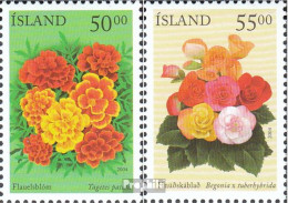 Island 1051-1052 (kompl.Ausg.) Postfrisch 2004 Sommerblumen - Neufs