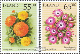 Island 974-975 (kompl.Ausg.) Postfrisch 2001 Sommerblumen - Unused Stamps