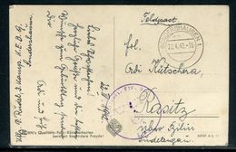 Allemagne - Carte Postale En Feldpost De Sondershausen Pour Rasitz En 1942- Ref D64 - Covers & Documents