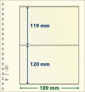 Lindner DT802204P LINDNER DT Blank Page With 2 Pockets - Pack Of 5 - Blank Pages