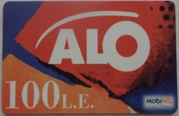 EGYPT - MobiNil Alo Prepaid Card 100 L.E., [USED] (Egypte) (Egitto) (Ägypten) (Egipto) (Egypten) - Egypte