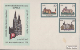 DDR U2 Amtlicher Umschlag Ungebraucht 1985 Burgen Der DDR - Buste - Nuovi