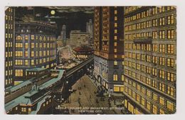 NEW YORK CITY - Greeley Square And Broadway, By Night - (H. Pinkelstein & Son) - Broadway