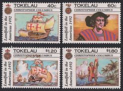 TOKELAU 1992 - Colomb, Bateaux Voiliers - 4 Val Neuf // Mnh - Tokelau