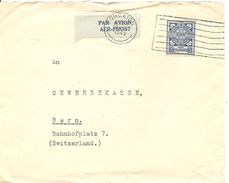 Eire, Irland, 1949, Airmail Cover, Single Franking To Switzerland, See Scans! - Storia Postale