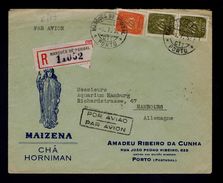 "MAIZENA Tea Chá HORNIMAN" Marquês De Pombal Post Office PORTO 1952 Publicitary Cover Boissons Drinks Gc3207 - Sonstige & Ohne Zuordnung