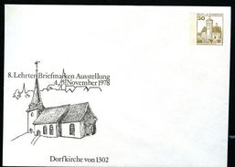 Bund PU108 D2/012b Privat-Umschlag KIRCHE LEHRTE ** 1978 - Sobres Privados - Nuevos