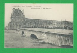 Cartes Postales 75 PARIS INONDATIONS DE 1910 Pont Royal - La Crecida Del Sena De 1910