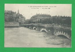 Cartes Postales 75 PARIS INONDATIONS DE 1910 Le Pont Neuf - Paris Flood, 1910