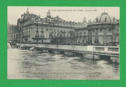 Cartes Postales 75 PARIS INONDATIONS DE 1910 Gare D'Orleans Et Palais De La Légion D'Honneur - Paris Flood, 1910