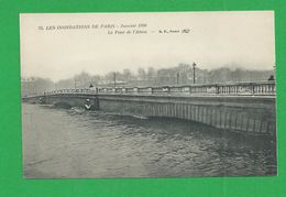 Cartes Postales 75 PARIS INONDATIONS DE 1910 Pont De L'Alma - Paris Flood, 1910