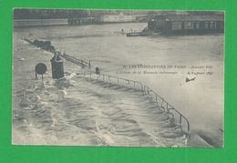 Cartes Postales 75 PARIS INONDATIONS DE 1910 Ecluse De La Monnaie Submergée - La Crecida Del Sena De 1910