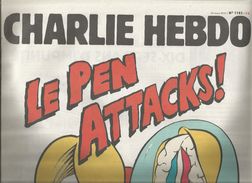 CHARLIE HEBDO , 25 Mars 2015 , N° 1183 , LE PEN ATTACKS !  Frais Fr : 2.05 E - Desde 1950