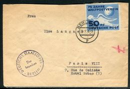 Allemagne - Enveloppe De Berlin Pour La France En 1950 - Ref D88 - Cartas & Documentos