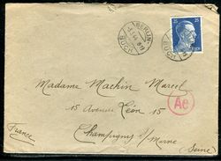 Allemagne - Enveloppe De Berlin Pour La France En 1944 - Ref D89 - Briefe U. Dokumente