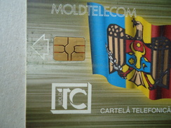 MOLDOVA USED CARDS  RRR   RED CHIPS   3 PHOTO - Moldova