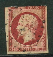 France // 1853-1860 // Yvert & Tellier Napoléon III  No.17 Oblitéré - 1853-1860 Napoleone III