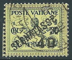 1931 VATICANO SEGNATASSE USATO 40 CENT - X3-4 - Segnatasse