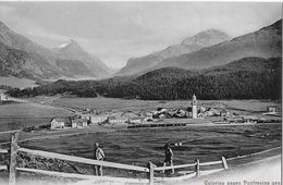 CELERINA → Dampfzug Ausfahrend Beim Bahhof, Ca.1900 - Celerina/Schlarigna