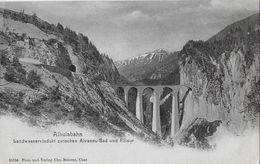 ALBULABAHN - Landwasserviadukt Zwischen Alvaneu-Bad Und Filisur, Ca.1900 - Alvaneu