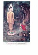 Cpa - THAILAND -- Buddha Life - The Buddha Gave A Sermon To Yasa - Arbre Hibou Chouette Sabots - Buddhism