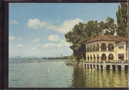 Radolfzell Am Bodensee -  Strandcafé Mettnau Mit Radolfzell Und Hegaubergen - Radolfzell