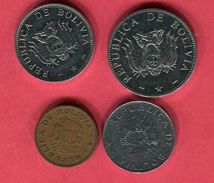 LOT 4 MONNAIES DIFFERENTES TB+ 4 - Bolivië