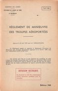 REGLEMENT MANOEUVRES TROUPES AEROPORTEES TAP 102 1965 PARACHUTISTE PARA - Francese