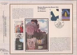 Carte Max CEF Soie 2141-44 Beaux-Arts - 1981-1990