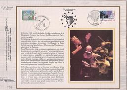 Carte Max CEF Soie 2175-76 Musique - 1981-1990