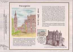 Carte Max CEF Soie 2193 Trazegnies - 1981-1990