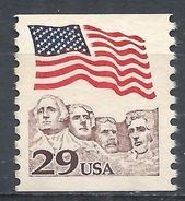 United States 1991. Scott #2523 (MNG) Flag Over Mt. Rushmore - Roulettes