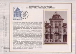 Carte Max CEF Soie 2229 Académie Royale De Langue Et De Littérature Néerlandaise - 1981-1990