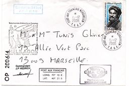 TAAF - 200:: Timbre PA 437 Sur Courrier Posté à Bord Du "Marion Dufresne" - Covers & Documents