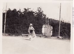 Foto August 1920 MAYEN - "Mrs Crea" YMCA Frau, Tennis (A184, Ww1, Wk 1) - Mayen