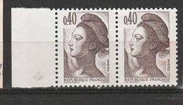 FRANCE N° 2183 0.40 BRUN FONCE BOSSE AU DESSUS DU NEZ NEUF SANS CHARNIEE - Unused Stamps
