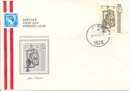 FDC (3) Pendules Anciennes Autriche 1970 Yvert 1157/9 Voir 3 Scan - Horlogerie