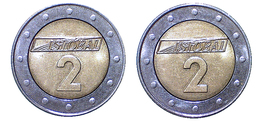 01563 GETTONE JETON TOKEN AUTOLAVAGGIO CAR WASH CARWASCH ISTOBAL 2 BIMETALLIC - Other & Unclassified