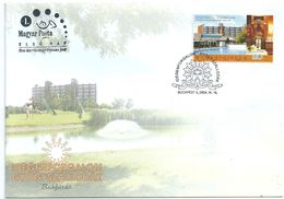 8201 Hungary FDC Tourism Travel Architecture Hotel Spa - Hotel- & Gaststättengewerbe