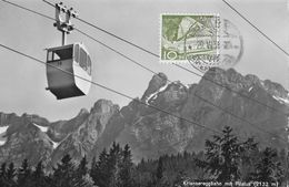 KRIENS → Luftseilbahn Kriens-Fräkmündegg-Pilatus, Fotokarte Anno 1959 - Kriens