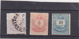 1874-76 Crown Perf. 12.5-13.5  Mi. 15A Gebr.,17A *, 18A* Yv. 13 Gebr., 15*, 16*, Sc. 13 Used, 15 MH, 16MH    056 - Used Stamps