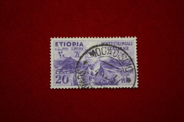 ETIOPIA.   - 20 C  - 1936. -  USATO - Aethiopien