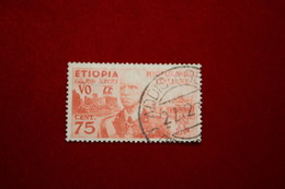 ETIOPIA   - 75 C - 1936. -  USATO - Ethiopie