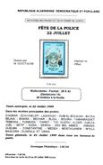 ALGERIE ALGERIA 1999 Official Folder Notice Brochure Prospectus Police Polizei Polizia Policia - Police - Gendarmerie